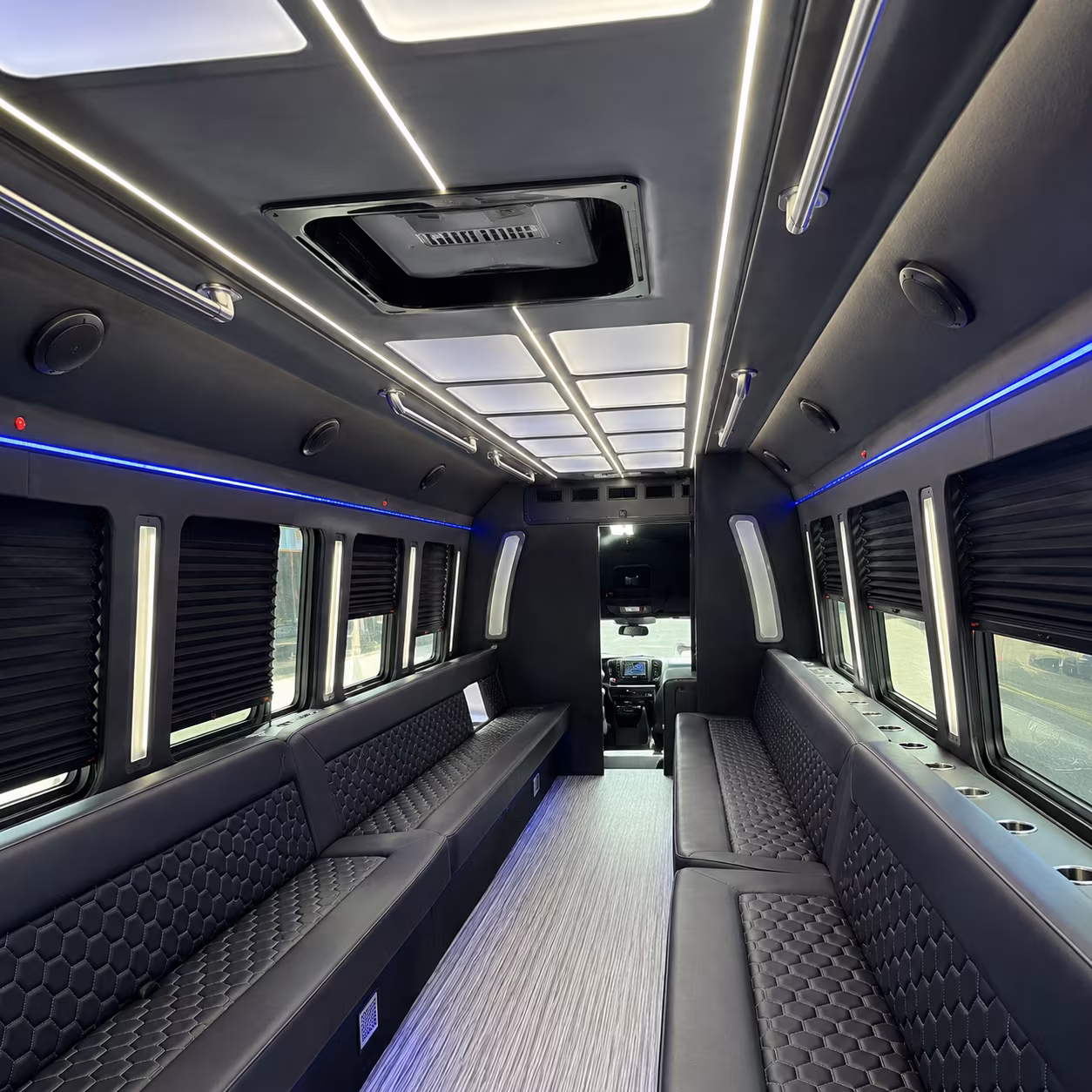 providence party bus rental interior